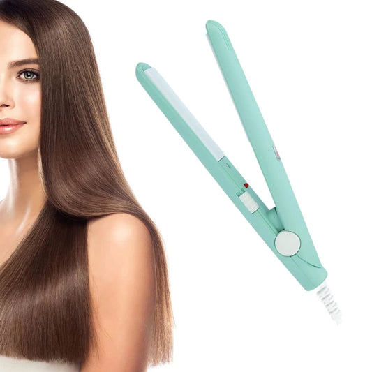 Mini plancha para cabello portatil